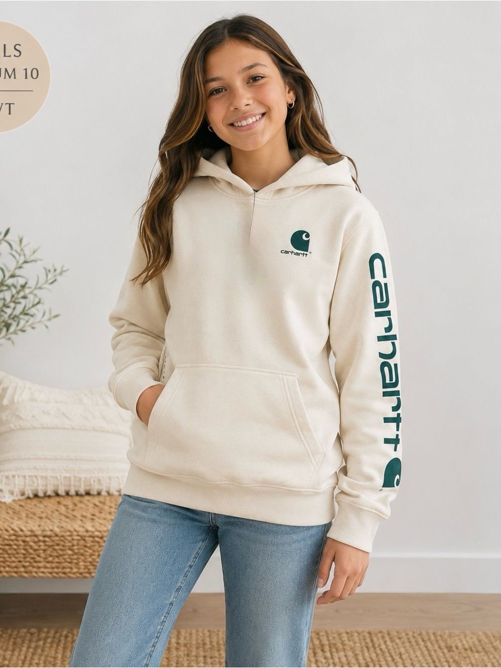 Carhartt Girls Hoodie Sweatshirt | Size Medium (10) | NWT